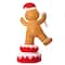 Glitzhome® 6ft. Lighted Inflatable Rotating Gingerbread Man Décor